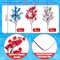 27PCS 4th/Fourth of July Decorations Artificial Flowers Red White Blue Patriotic Picks Berry Stems Independent Day Decor for Home Vase Table Centerpieces